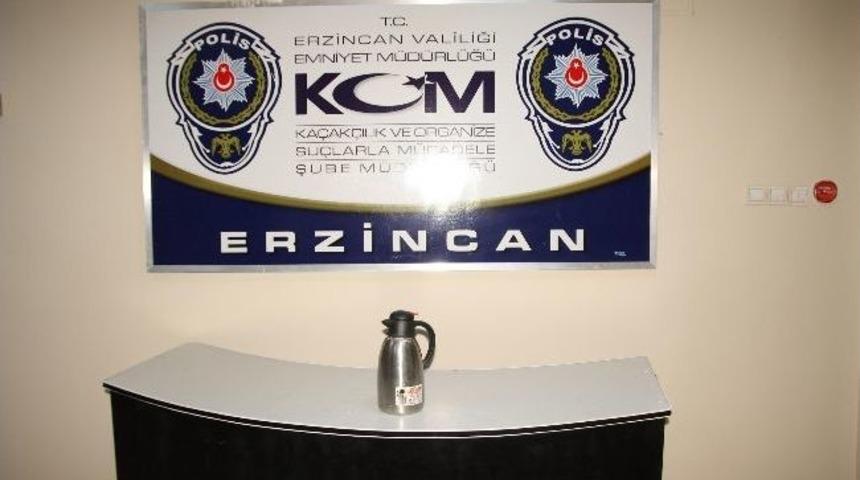 &Ccedil;ay Termosundan Uyuşturucu &Ccedil;ıktı