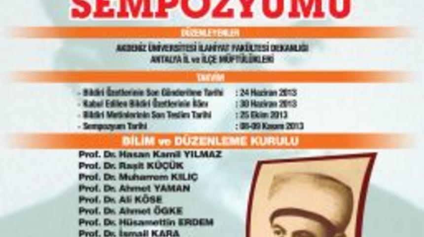 Antalya&rsquo;da &lsquo;Ahmet Hamdi Akseki Sempozyumu&rsquo; D&uuml;zenlenecek