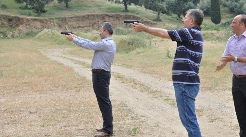 Nazilli Polisi 2013 Yılı Bahar D&ouml;nemi Tabanca Talimini Yaptı