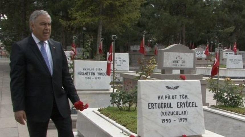 Hava Şehitleri, Cebeci Şehitliği'nde Anıldı