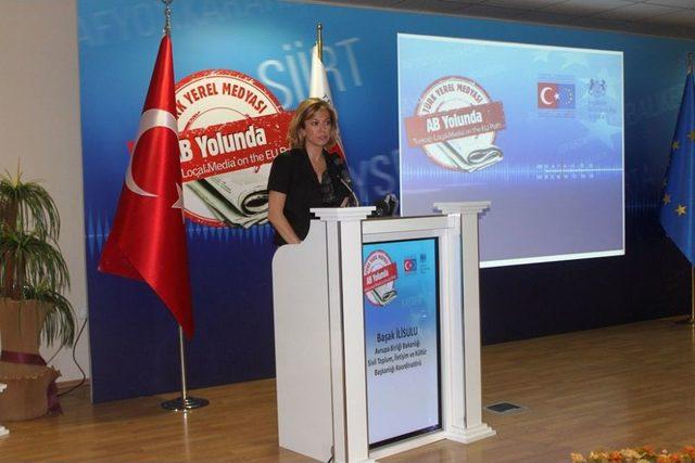 'Türk Yerel Medyası AB Yolunda' Seminerlerinin 6'sı Siirt'te Başladı