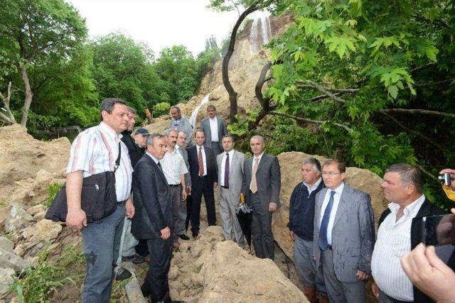 Çöken Güney Şelalesi'ne gelen suyun güzergâhı değiştirilecek