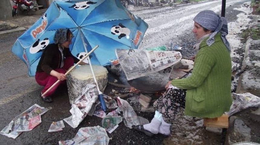 Kermes Hazırlığı Yağmura Tutuldu