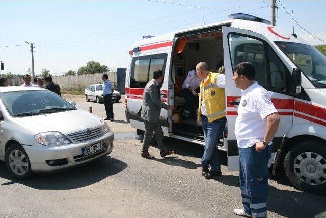 Çorlu’da Trafik Kazası 1 Yaralı