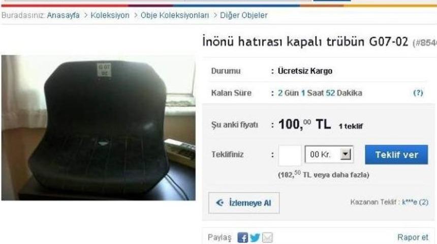 İn&ouml;n&uuml; Stadı&rsquo;nın Hatıraları Satışa &Ccedil;ıktı