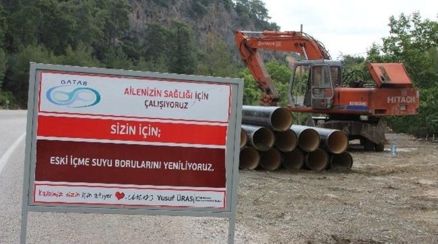 Gatab İçme Suyu Hatlarını Toprak Altına Alıyor