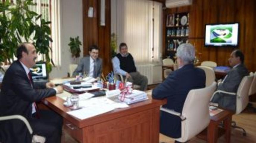 Tff Ma&ccedil; Planlama M&uuml;d&uuml;r&uuml; Yal&ccedil;ın, İl M&uuml;d&uuml;r&uuml; Fındıklı&rsquo;yı Ziyaret Etti