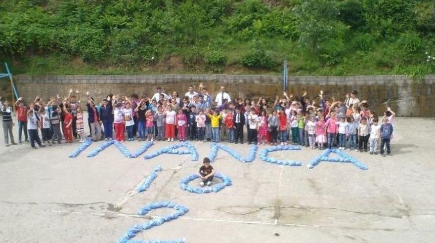 Öğrencilerde Engellilere Mavi Kapak Desteği