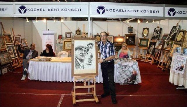 Engelli Ressamdan Sıra Dışı Atatürk Portresi