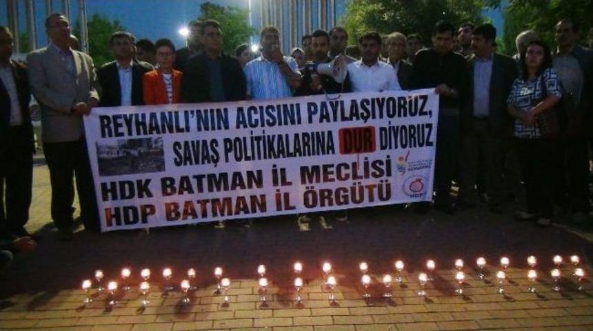 Reyhanlı Saldırısı Batman&rsquo;da Kınandı