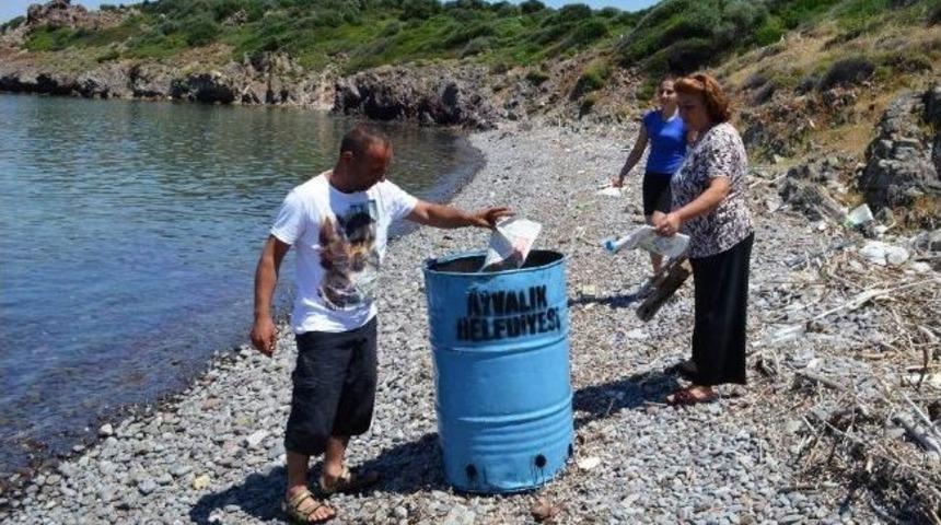 Ayvalık&rsquo;ta Ada Temizliği Operasyonu