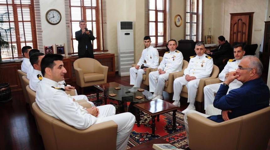Denizci Komutanlar, Başkan Yılmaz’ı Ziyaret Etti
