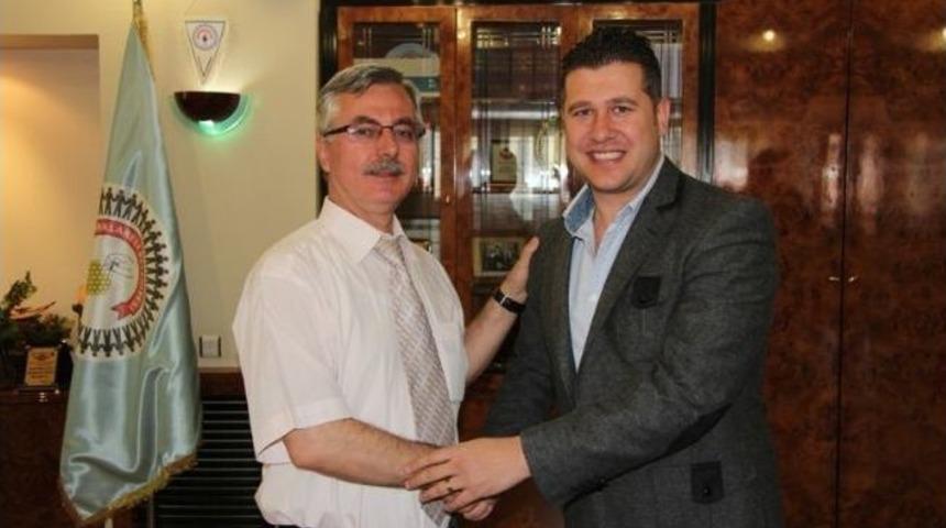 Kırklarelispor Başkanı Can&rsquo;dan Belediye Başkanı &Ccedil;ağlayan&rsquo;a Ziyaret