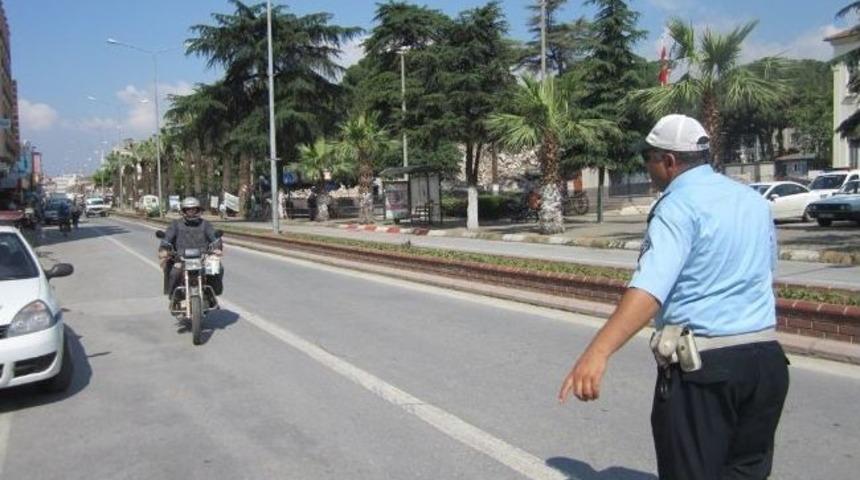 &Ouml;demiş'te Motosikletlere Yaz Denetimi