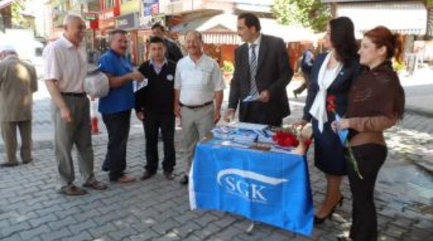 Alaplı SGK bilgilendirme standı a&ccedil;tı