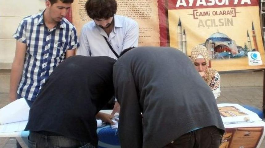 Agd'den Ayasofya'nın Cami Olması İ&ccedil;in İmza Kampanyası