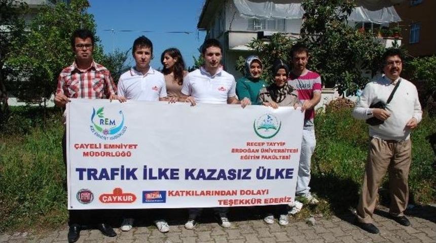 Rize&rsquo;de S&uuml;r&uuml;c&uuml;lere Emniyet Kemeri Denetimi