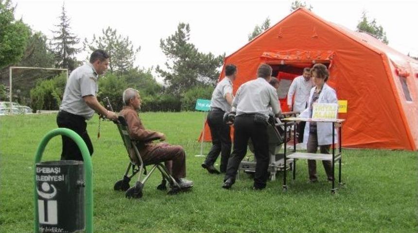 Yunusemre Devlet Hastanesi'nde Sivil Savunma Tatbikatı