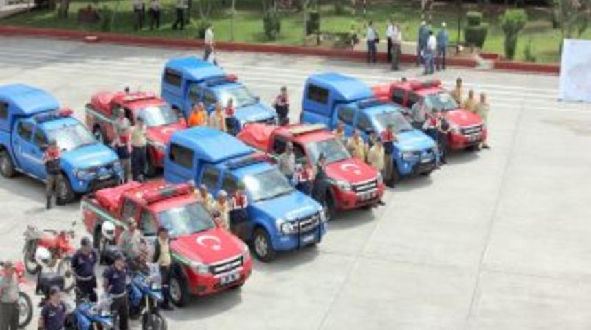 Orman Yangınlarına Jandarmadan &lsquo;motorize Tim&rsquo; Desteği