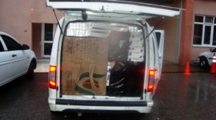 Koceli'nde 21 Bin Paket Ka&ccedil;ak Sigara Ele Ge&ccedil;irildi