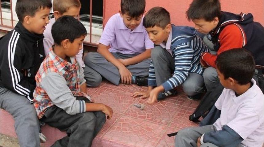 Burhaniye’de Gazi Ortaokulu’nda 5 Taş Turnuvası