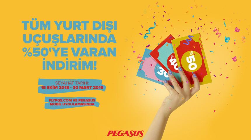 Pegasus’tan yurt dışı hatlarına özel indirim fırsatı