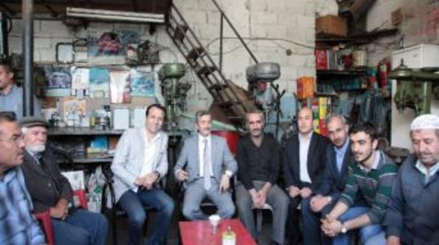 Başkan Tahmazoğlu Bozoklar Esnafını Ziyaret Etti