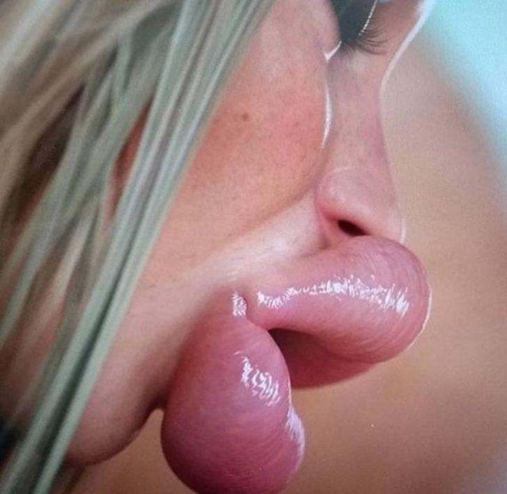 Canlı yayında göğüslerine bakmamak için kendileriyle mücadele ettiler! G1