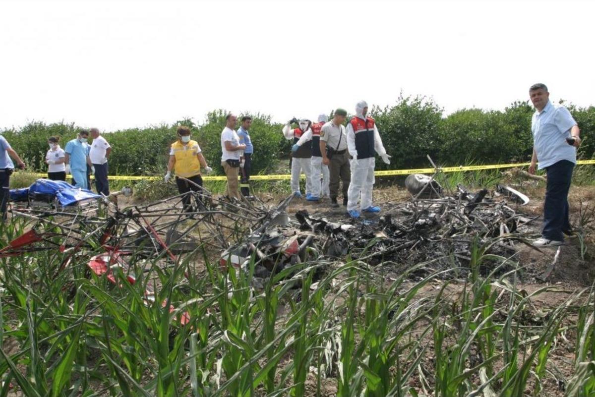 D&uuml;şen U&ccedil;ağın Pilotunun Cesedi Enkazdan &Ccedil;ıkarıldı