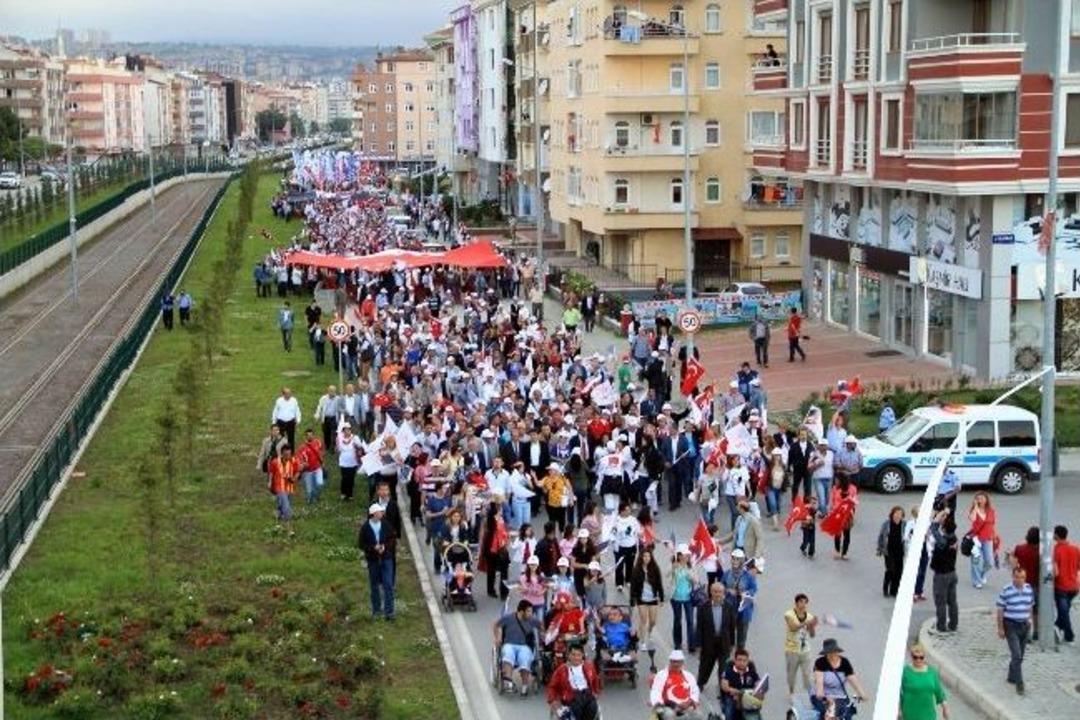 Samsun&rsquo;da &ldquo;vatanına Ve Bayramına Sahip &Ccedil;ık&rdquo; Y&uuml;r&uuml;y&uuml;ş&uuml;