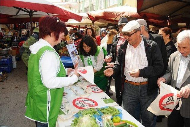 Halk Pazarında K&uuml;resel Isınmayla M&uuml;cadele &Ccedil;alışması 2