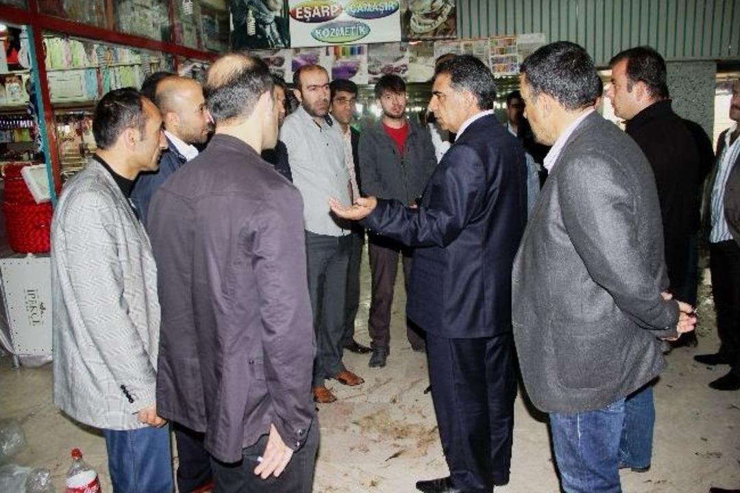Su Baskını Mağduru Esnafın Zararının Tespitine Başlandı