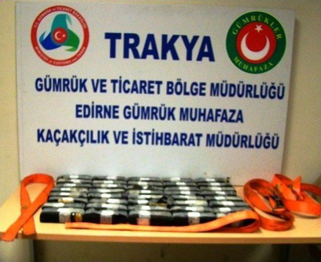 Kapıkule de 21 Kilogram Eroin Ele Ge&ccedil;irildi 1