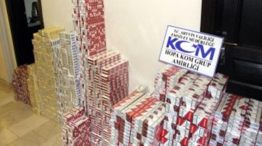 Hopa'da Ka&ccedil;ak Sigara Operasyonu