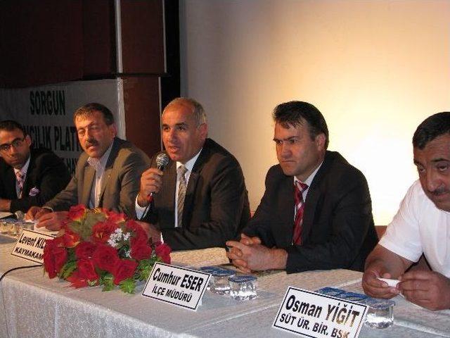 Sorgun&rsquo;da Hayvancılık Platformu D&uuml;zenlendi 1