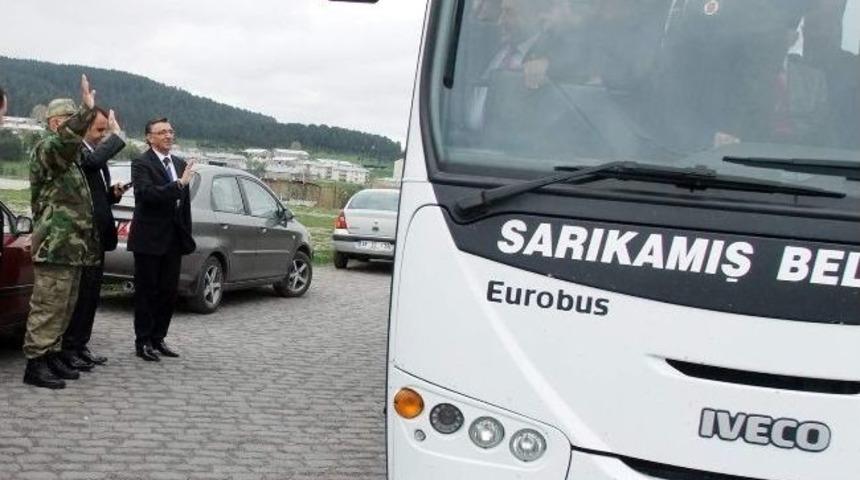 Sarıkamış&rsquo;lı Gaziler, 39 Yıl &Ouml;nce Gazi Olarak D&ouml;nd&uuml;kleri Kıbrıs&rsquo;a Uğurlandı