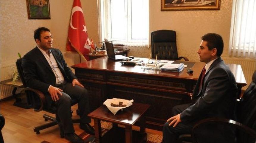 G&uuml;reş Federasyonu Başkanı Yerlikaya, Valiliği Ziyaret Etti