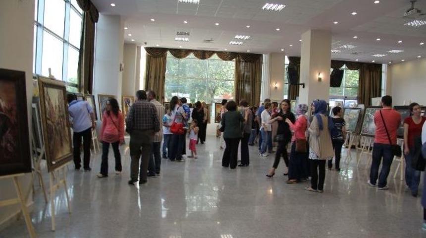 Hendek Halk Eğitim Merkezi Tarafından Resim Ve Naht Sergisi A&ccedil;ıldı