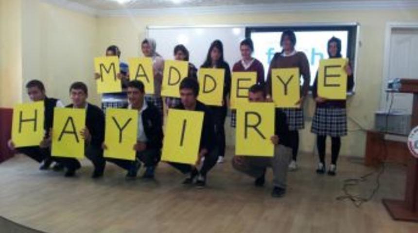 &Ouml;ğrenciler Uyuşturucu Maddeye 'hayır' Dedi