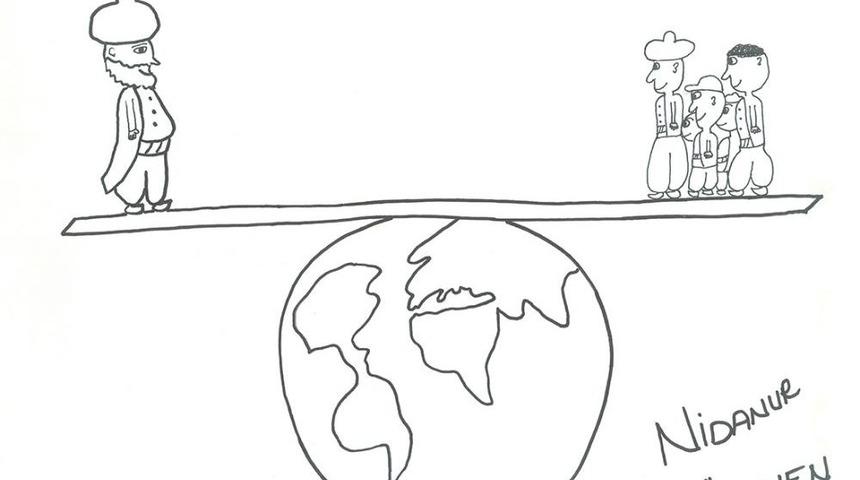 &Ouml;ğrenciler Nasrettin Hoca&rsquo;nın Fıkralarını Karikat&uuml;r Olarak &Ccedil;izdi