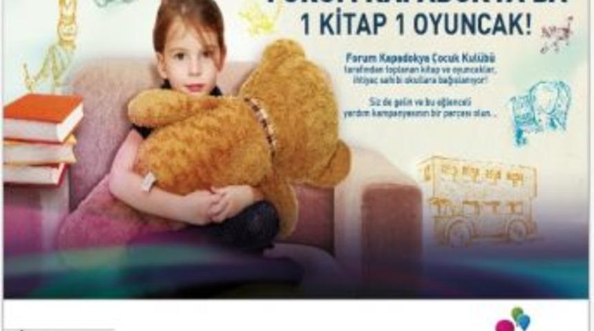 Forum Kapadokya&rsquo;da &lsquo;bir Kitap Bir Oyuncak&rsquo; Kampanyası