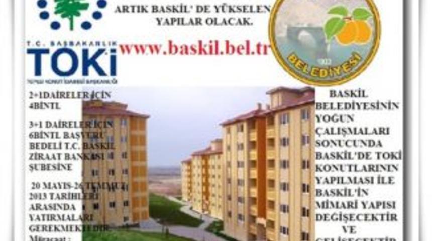 TOKİ Baskil'de konut yapacak