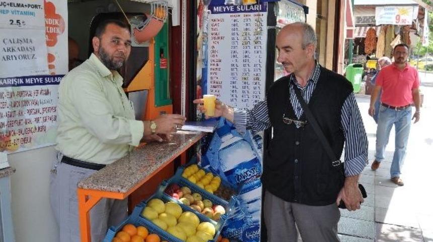 Havalar Isındı Taze Meyve Suyuna İlgi Arttı