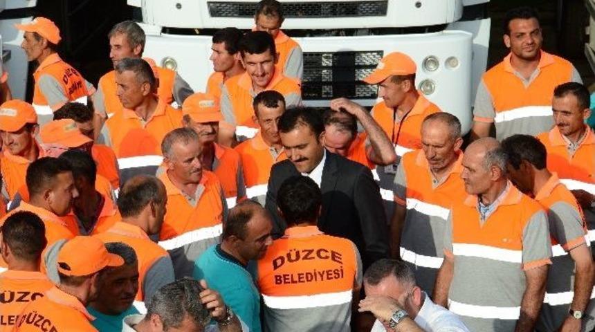 Başkan İş&ccedil;ilerle Yemek Yedi