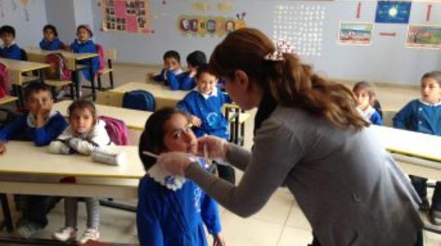 Palu toplum sağlığı merkezi okul taraması yaptı