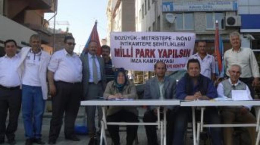 Milli Tarihi Park İmza Kampanyasına Yoğun İlgi