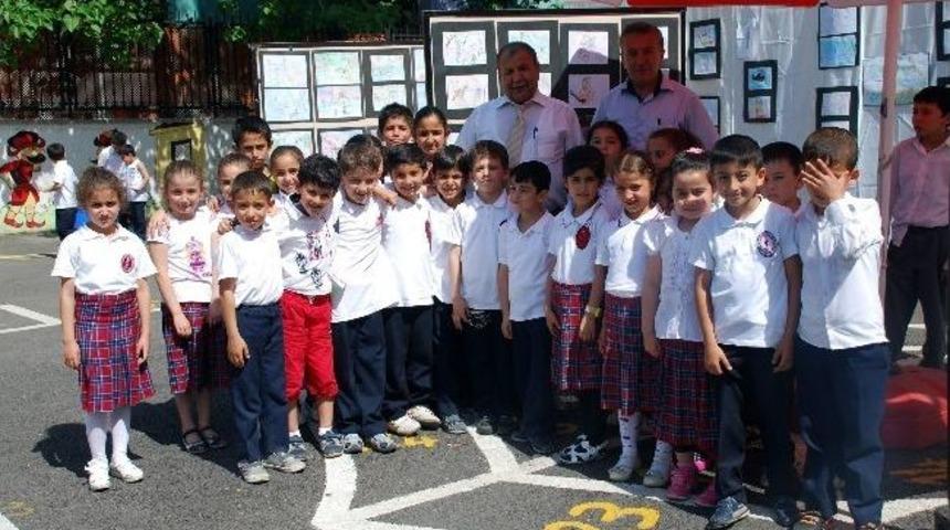 İlk&ouml;ğretim &Ouml;ğrencisinden Resim Sergisi