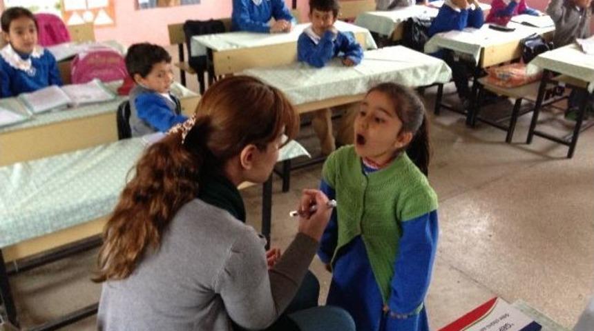 Palu Toplum Sağlığı Merkezi Okul Taraması Yaptı