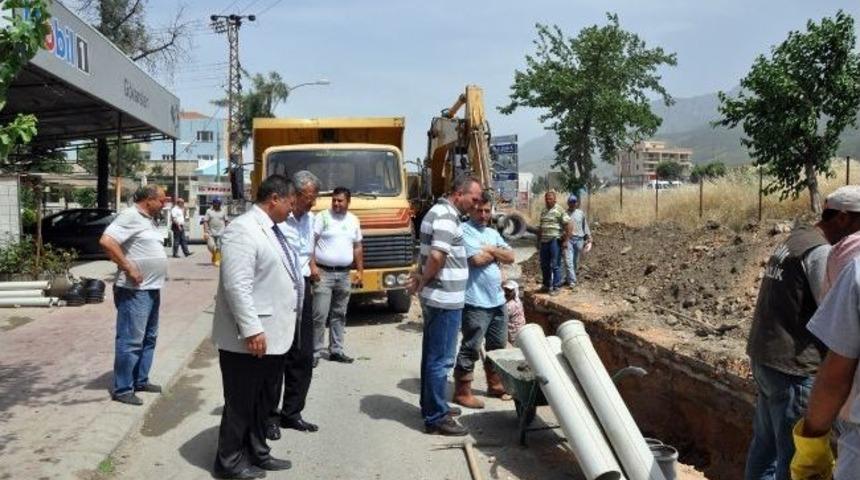 Alparslan T&uuml;rkeş Kavşağı&rsquo;nın Drenajı Tamamlanıyor