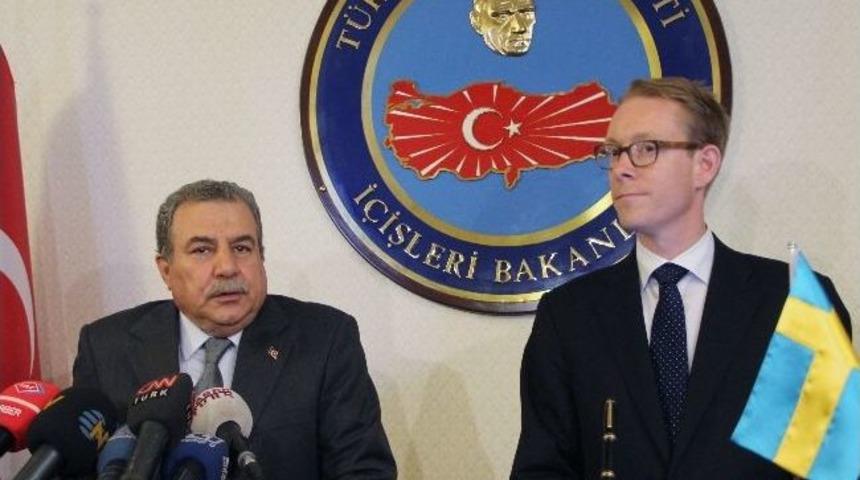 Bakan G&uuml;ler, İsve&ccedil;li Bakan Billstr&ouml;m Ve Beraberindeki Heyeti Kabul Etti
